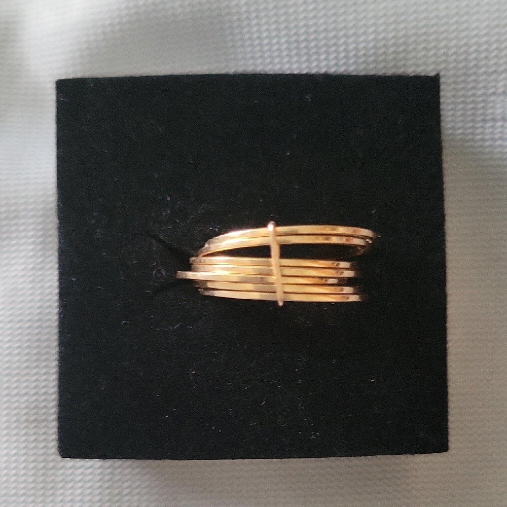 Vanrycke Margherira 7-band 18K pink gold ring in size 52 or size 6.